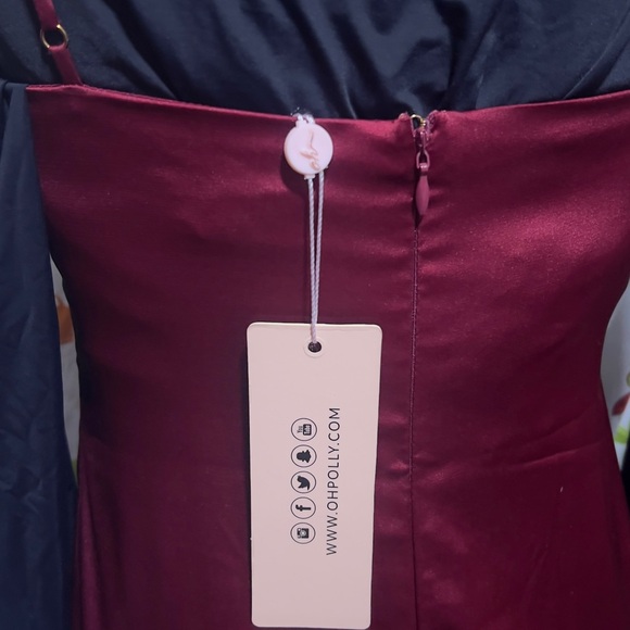 M086 OHPOLLY RED DRESS 👗 sizes UK12 US8 - Picture 9 of 13